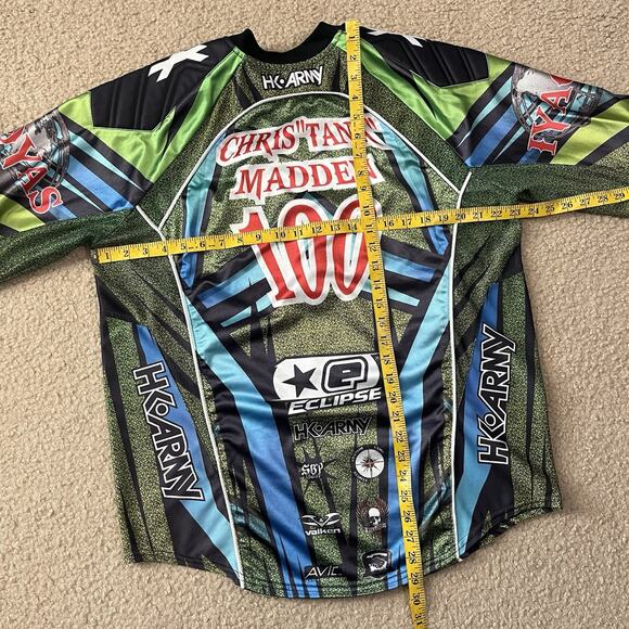 HK Army Mens Paintball Long Sleeve Jersey Multicolor Size Large - Picture 8 of 8